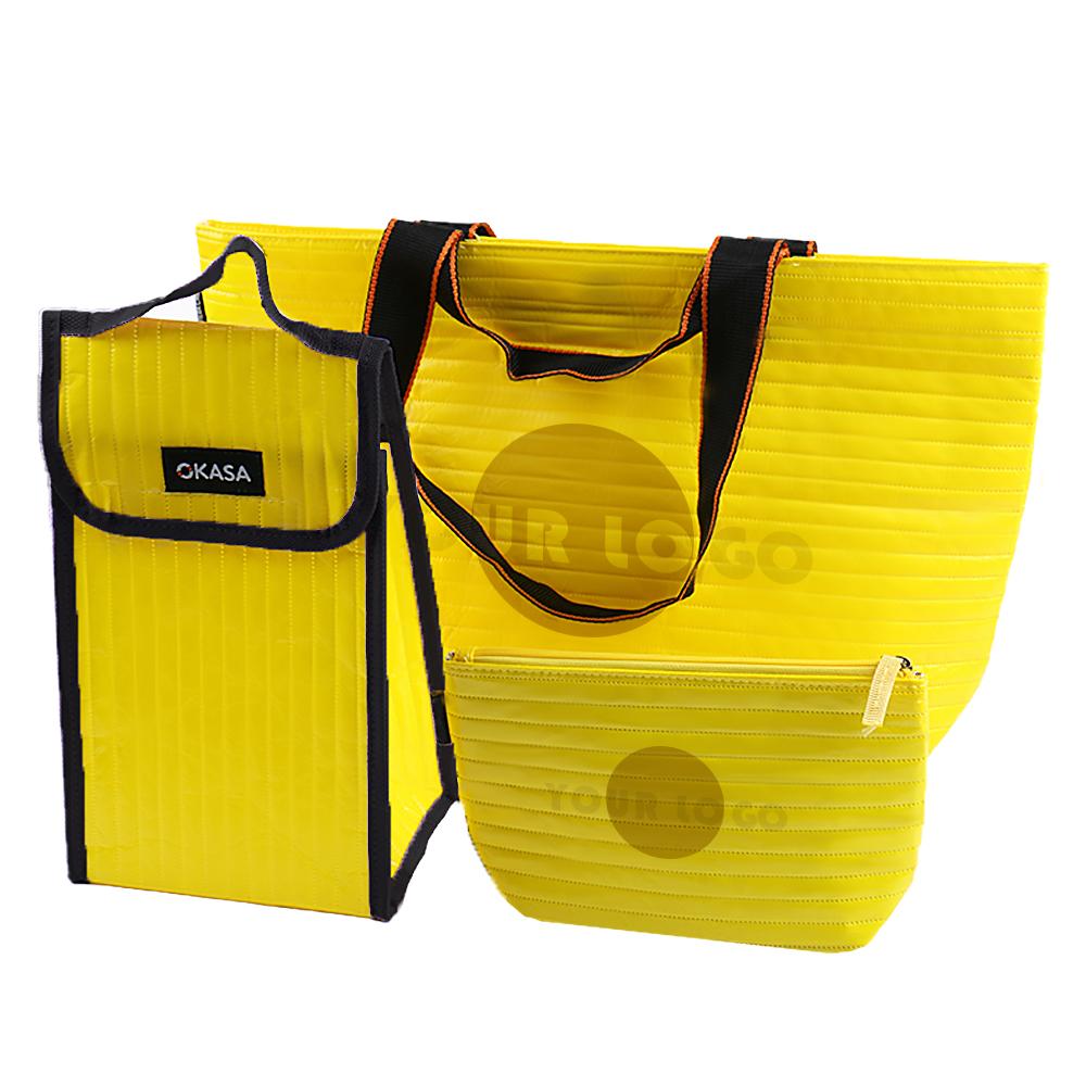 Promotional Reusable Foldable Pouch Shopping Bag And Groceries Tote Bag